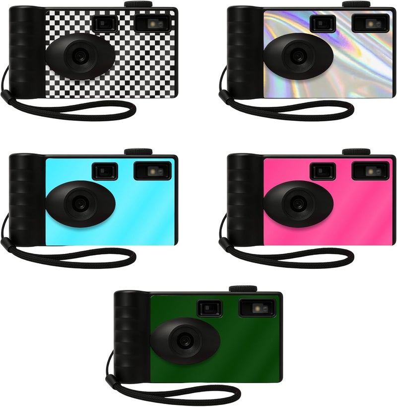 Lensy Screen Free Digital Camera | Four Built in Filters | Rechargeable, 8mp, Lightweight, Focus-Free, Auto-Flash, Easy-to-Use, Reusable, Retro Film-Style Photos (Holographic) - Image 5